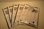 5 Packs (25 Pages) of Lighthouse Leuchtturm #335106 Vario Stamp Stock Pages #3S