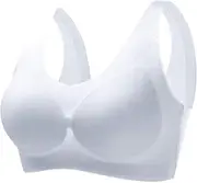 [Generic] Women Bras Wireless Front Closure Anti Slip Side Breast No Breathable Bra Front Closure Wireless Bras for Women