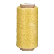 Leather Sewing Thread 186 Yards 210D/1mm Polyester Waxed Cord, Yellow