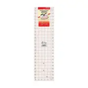 Sew Easy Lasercut Patchwork Quilting Ruler 24" x 6.5" Imperial, two colour grid.