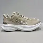 Hoka Mach 6 Men’s Running Shoes 9.5D Beige White Lightweight Comfort