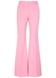 Alice + Olivia Danette Flared Woven Trousers - Light Pink - 4 (UK8 / S) 4 (UK8 / S)