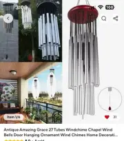wind chimes outdoor large 27 Tubes Great Deep Sound Vintage