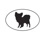 Papillon Euro Oval Sticker