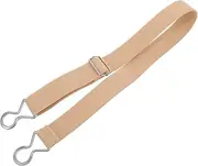 [TOGEVAL] Boys and Girls Elastic Waist Belts Stretchy No Buckle Gold Belt for Children's Jeans