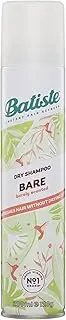 Batiste Bare Dry Shampoo 200mL - Quick Refresh for Sleek or Textured Hair with Light & Subtle Scent, Instantly Revitalises Oily Hair, Adds Volume & Style, Non-Drying Formula, Quick Fixes