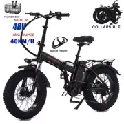 Portable 2000W Electric Bike Scooter Foldable Bicycle✈️48V 25AH Lithium Battery