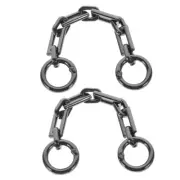 2 Pcs Mahjong Bag Chain Office Miss Handbag Strap Purse Extender