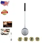 7-Inch Lightweight Pizza Turning Peel with Long Handle - Non-Stick Design