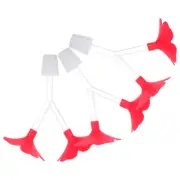 3 Pcs Hummingbird Feeder Hanging Base Feeding Station for Outdoors Red