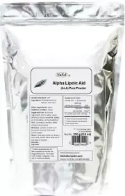 NuSci 100% pure Alpha Lipoic Acid Powder , R,S-ALA 250g (8.8 oz) USP Skin care
