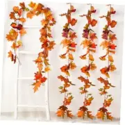 Pcs Fall Garland Maple Leaf, 5.9Ft/Piece Hanging Vine Garland Artificial 4