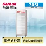 聊聊有特價【SANLUX台灣三洋】SRM-305RA 305公升 直立式冷藏櫃