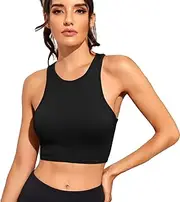 [Tupumo] Women’s Quick-Dry Crop Top Seamless Sports Vest Moisture-Wicking Tank Tops for Yoga, Pilates & Gym
