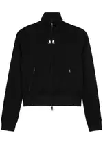 Courrèges Logo Jersey Track Jacket - Black - XL XL