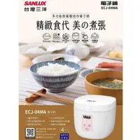 在飛比找PChome24h購物優惠-【SANLUX 台灣三洋】多功能微電腦迷你電子鍋 （ECJ-