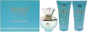 [Versace] Dylan Turquoise For Women 3 Pc Gift Set 1.7oz EDT Spray, 1.7oz Perfumed Body Gel, 1.7oz Bath and Shower Gel