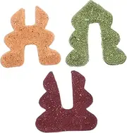 BESPORTBLE Bunny Chew Toys Rabbit Treats Molar Snacks for Hamster Guinea Pig Chinchilla Gerbil Pet Toy Accessory