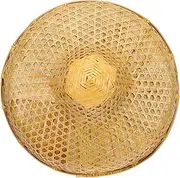 Luxshiny Elegant Uv Protection Hat Lightweight Bamboo Sun Hat for Comfortable Outdoor Wear