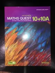 Jacaranda Maths Quest 10 + 10A Victorian Mathematics 1e revised Free ExpressPost