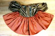 CHRISTMAS DRESS GOLD TOP+SKIRT W/STRIPES of RED+GOLD for 16" CPK Cabbage Patch