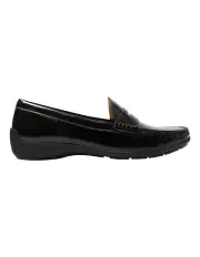 [Easy Steps] Travis Loafers in Black Patent