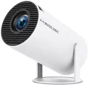 HY300PRO Mini Projector with Wifi and Bluetooth, 4K Support Smart Portable Proje