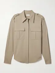 Salon 1884 - + Net Sustain Ren Twill Shirt - Stone - FR 40