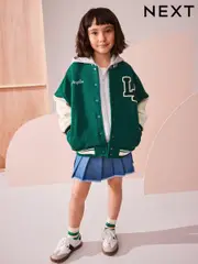 Green Varsity Embroidered Jacket (3-16yrs) (K88027) | $48 - $61