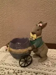 Mark Roberts Resin Bunny With Egg Cart, New, 8 Available Easter Spring Decor