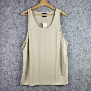 EW BNWT Cotton On Body Womens Active Gym Tank Singlet Top Size Large Beige 1586