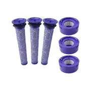 3 X Filter Kits for DYSON V7 & V8 Vacuum Cleaners
