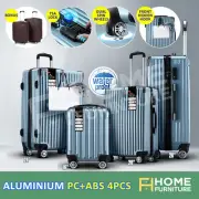 4PCS Luggage Suitcase Trolley Set Travel Hard Shell Case Lightweight Organiser