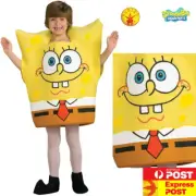 Licensed Child SpongeBob Costume SquarePants Foam Tunic Boys Girls Book Week