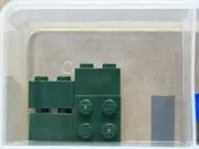 LEGO Parts - Dark Green Brick 1 x 2 - No 3004 - QTY 5