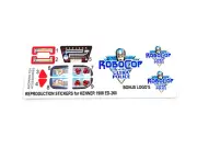 REPLACEMENT STICKERS for ROBOCOP ULTRA POLICE ED-260 Robot Figure ED26Kenner