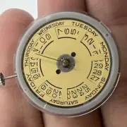 Tianjin Seagull T16 Automatic Mechanical Movement Day Date Watch Golden Dial Asi