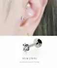 16g teardrop cartilage stud earring Internally threaded labret monroe tragus 1pc