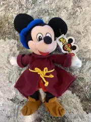 Disney SORCERER MICKEY MOUSE MOUSEKETOYS 8" Mini Bean Bag Plush - NWT