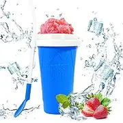 Slushie Maker Magic Squeeze Cup - Portable Freeze Mug for Milkshakes & Smoothies (Blue)