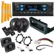 Car Stereo Bluetooth/MP3/USB AM/FM & Door Speakers Package for 95-2002 Silverado