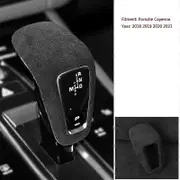 For Porsche Cayenne 2018 2019 2020 2022 Gear Lever Shifter Stick Shift Sheath Cover Alcantara Car Trim Decoration black