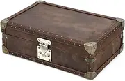 [WICRFYHD] Watch Box, Men's Watches Storage Boxes Holder, 8-Slot Watch Case Display Organizer with Removable Watch Pillow
