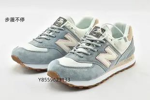 NEW BALANCE 574 慢跑鞋 NB574 白藍粉 湖水藍 復古 麂皮 WL574SUO 女鞋  -步履不停