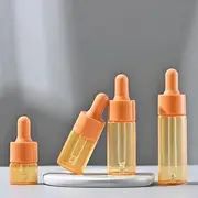 Buttermilk - Pastel Color Travel Glass Dropper Bottle (Various Designs) Orange - 10ml