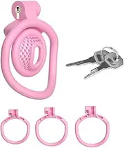 Hollow Chastity Lock Chastity Devices Penis Ring Cock Cage SM Bondage Training Adult Sex Toys Sissy Chastity Device for Penis Training and Abstinence
