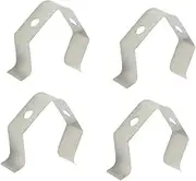 5Pcs BBQ Probe Holder Clips Temperature Measuring Clamp for Food Thermometers for Grilling and Kitchen Use Silver