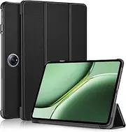 USTIYA Case for OnePlus Pad 2/One PlusPad Pro Cover Protective Table Lightweight Shell Stand (Black)