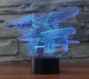 5V Desk Table Lamp Airplane 3D illusion Night Light 7-Color Changing LED Touch1
