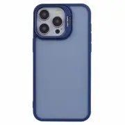 For iPhone 15 Pro Max Case Lens Frame Bracket TPU+PC Shockproof Phone Cover